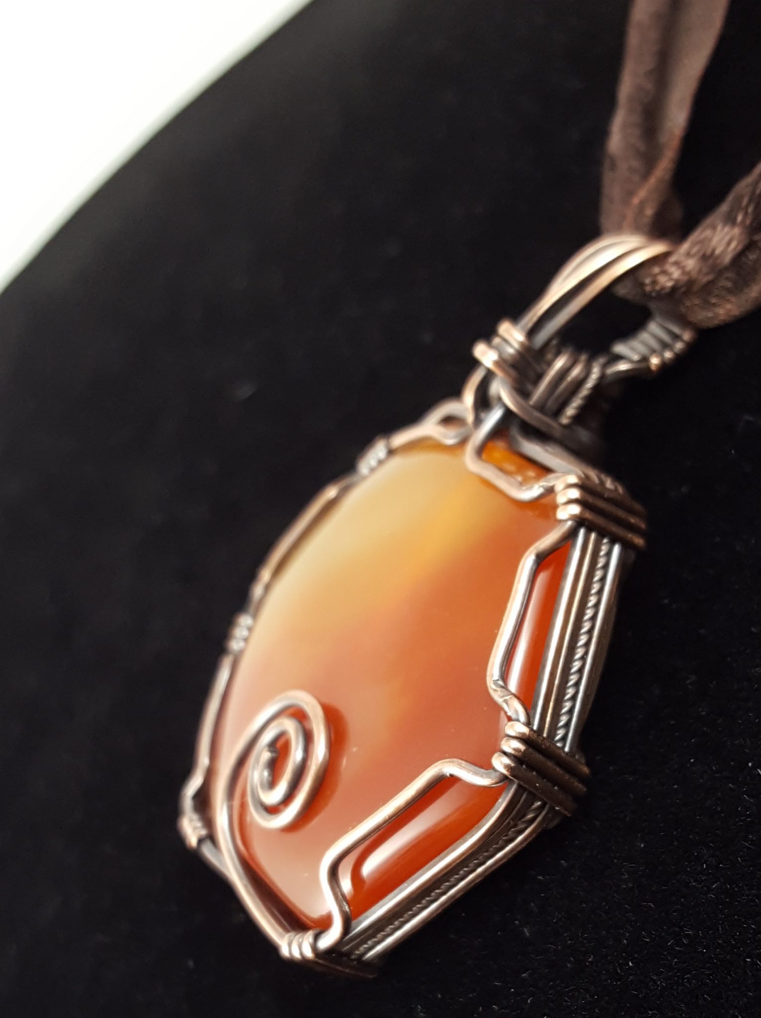 Burro Creek Agate Wire Wrapped Pendant – Extraversions Jewelry by Lalah ...